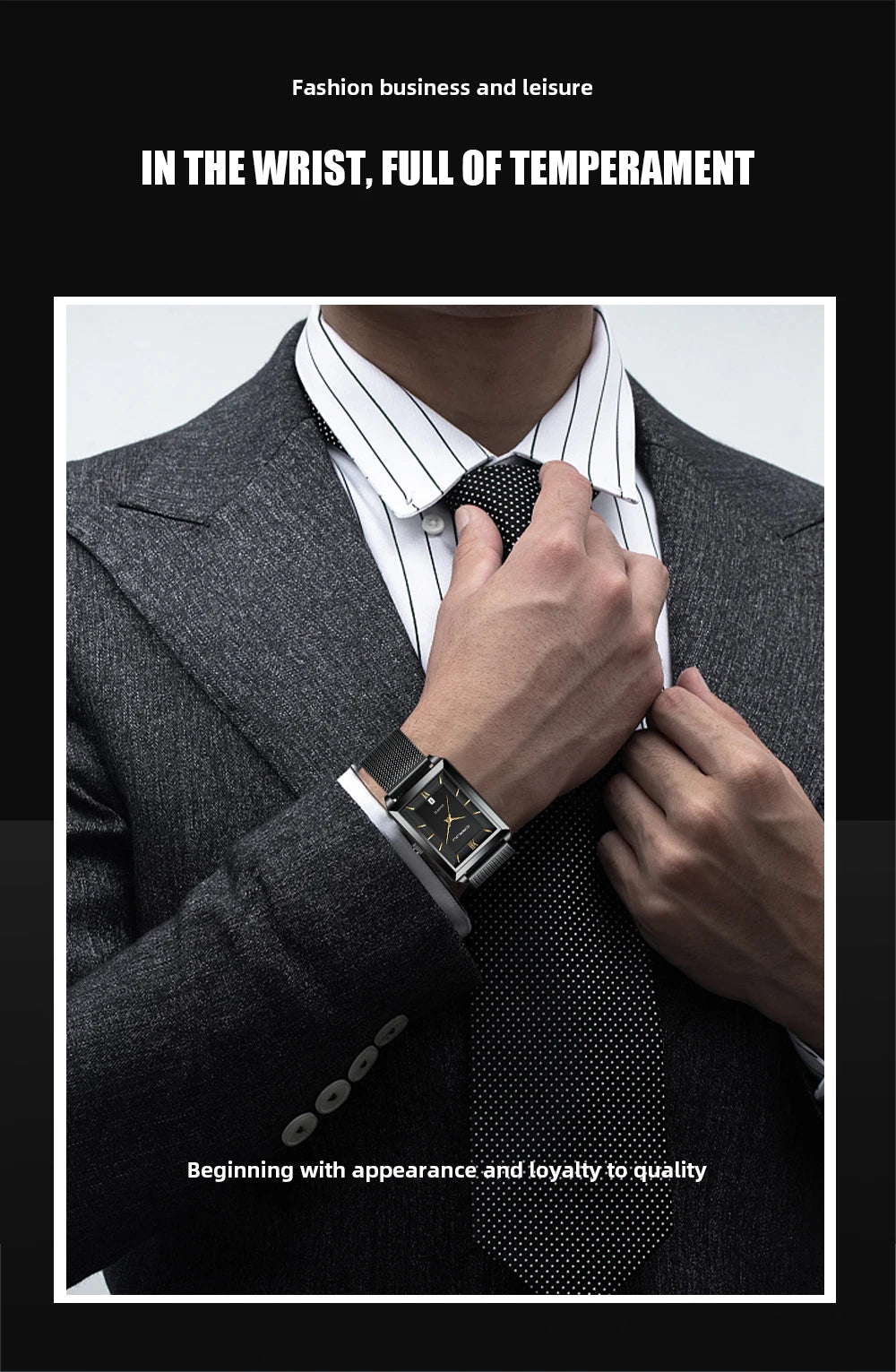 Crrju luxo relógio de ouro masculino quadrado japão quartzo fino malha aço à prova dwaterproof água esportes data automática relógios pulso relogio masculino