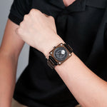 Bobo Bird-Relógio De Madeira Para Homens, Relógio De Pulso Quadrado, Movimento Japonês Seiko, Marca De Luxo, Caixa De Presente