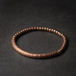 Pulseira de cobre puro martelado artesanal, vintage, artificial, oxidado, estilo rock, metal, unissex, joias para homens e mulheres