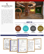 Bobo bird relógios masculinos, relógio de pulso de quartzo de madeira com pulseira de couro genuíno com caixa de papel, relógios masculinos