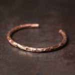 Pulseira de cobre martelado, pulseira rústica Steampunk retrô Punk algema, pulseira artesanal viking, jóias para homens, 2022