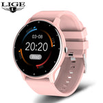 Lige 2025 novo relógio inteligente masculino tela de toque completa esporte fitness relógio ip67 à prova dip67 água bluetooth para android ios smartwatch masculino + caixa