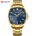 Relogio masculino curren relógios masculinos marca de luxo moda masculina relógio de negócios casual à prova dwaterproof água relógio de pulso de quartzo