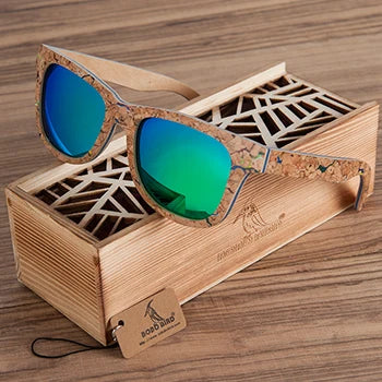 Óculos de sol polarizados por pássaros bobo para homens e mulheres, óculos de luxo, estilo retro, com presente memorial, navio livre, ag021