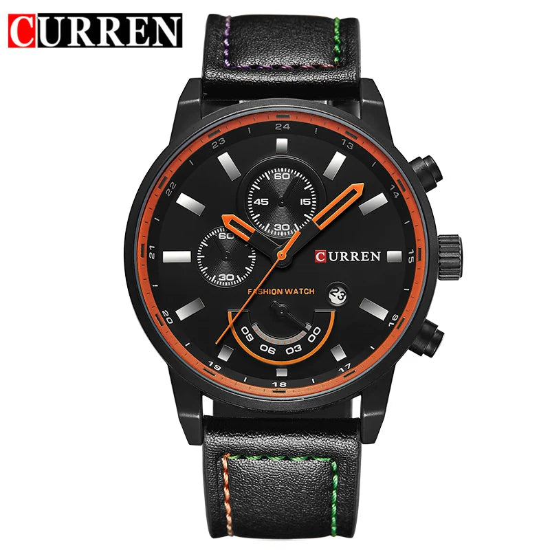 Curren relógio de quartzo masculino relógios topo marca de luxo famoso relógio de pulso masculino relógio de pulso de quartzo-relógio masculino
