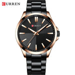 Relogio masculino curren relógios masculinos marca de luxo moda masculina relógio de negócios casual à prova dwaterproof água relógio de pulso de quartzo