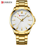 Relogio masculino curren relógios masculinos marca de luxo moda masculina relógio de negócios casual à prova dwaterproof água relógio de pulso de quartzo
