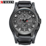 Novos relógios curren marca de luxo relógio masculino pulseira de couro moda quartzo-relógio casual esportes relógio de pulso data relojes 8225
