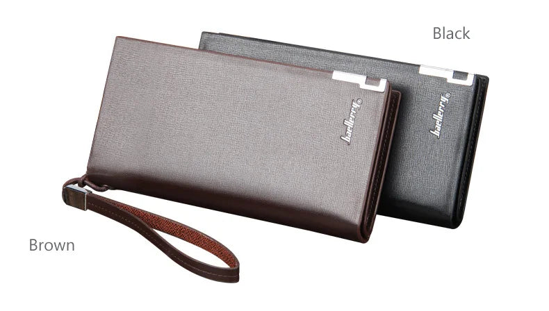 Baellery homens carteiras longas grande capacidade zíper bolsa titular do cartão masculino bolsa moeda bolso marca de luxo carteira embreagem para homem