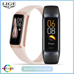 LIGE-Relógio Inteligente Amoled para Homens e Mulheres, Banda Inteligente, Frequência Cardíaca, Sangue, Pulseira Inteligente Impermeável, Rastreador de Fitness Esportivo, 2023