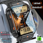 Novo esportes ao ar livre relógio inteligente masculino 1.95 polegada freqüência cardíaca oxigênio no sangue à prova dwaterproof água bt chamada smartwatch presente masculino para android ios
