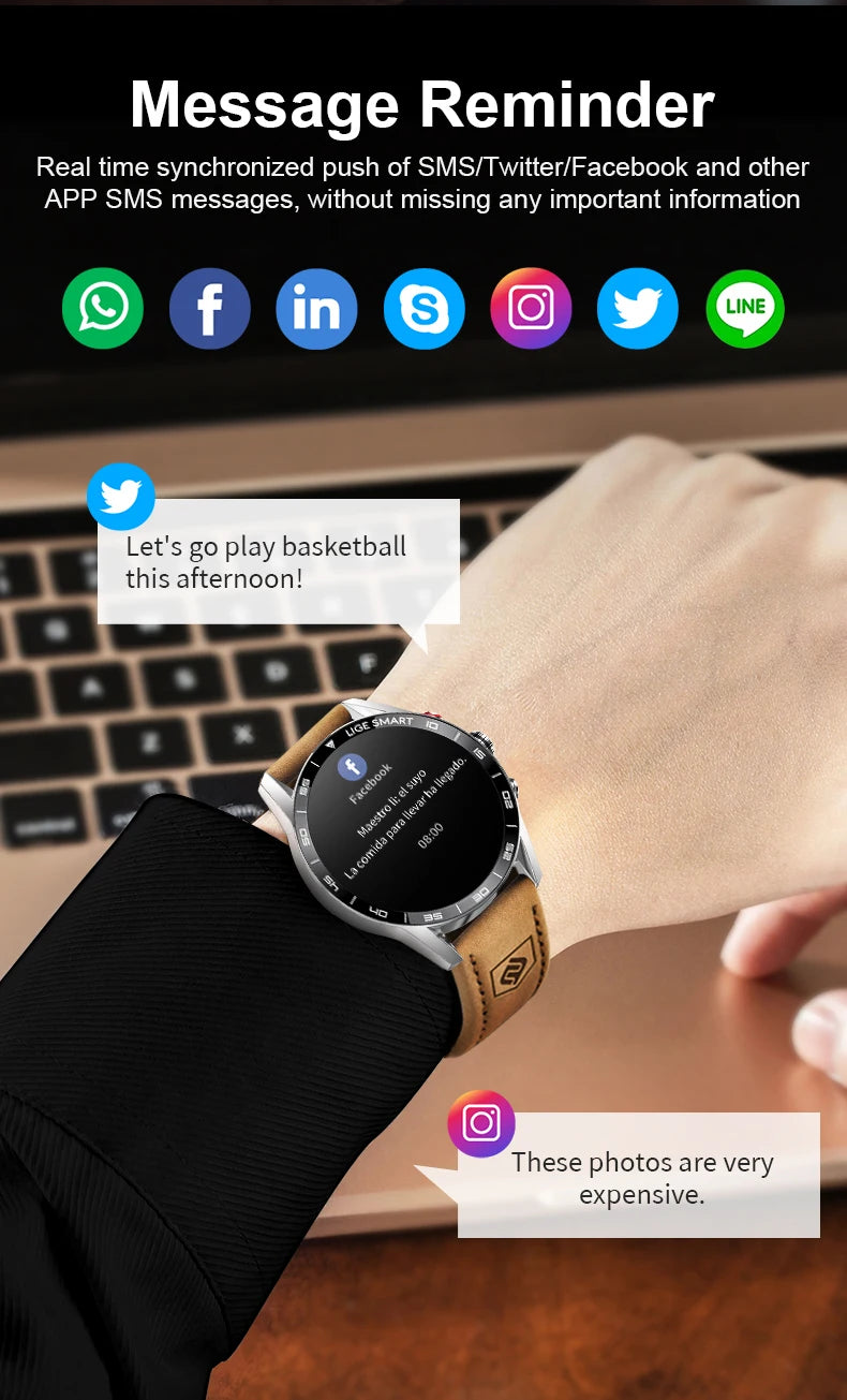 Lige 2024 novo robusto militar gps relógio inteligente masculino amoled tela hd freqüência cardíaca bluetooth chamada à prova dwaterproof água ao ar livre smartwatch