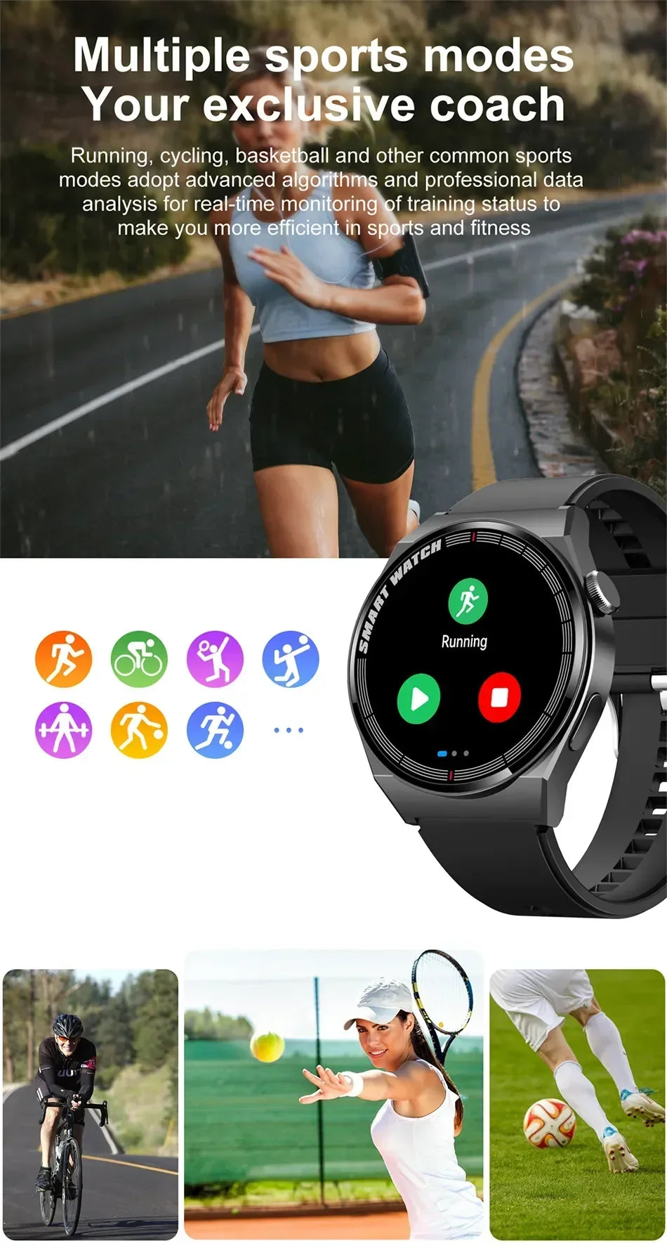 Xiaomi todos os relógios gt3 pro amoled relógio inteligente masculino mostrador personalizado resposta chamada esporte rastreador de fitness masculino à prova dwaterproof água smartwatch