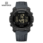 NAVIFORCE NF7104 Novos relógios esportivos digitais LCD para homens moda pulseira de silicone relógio de pulso eletrônico militar