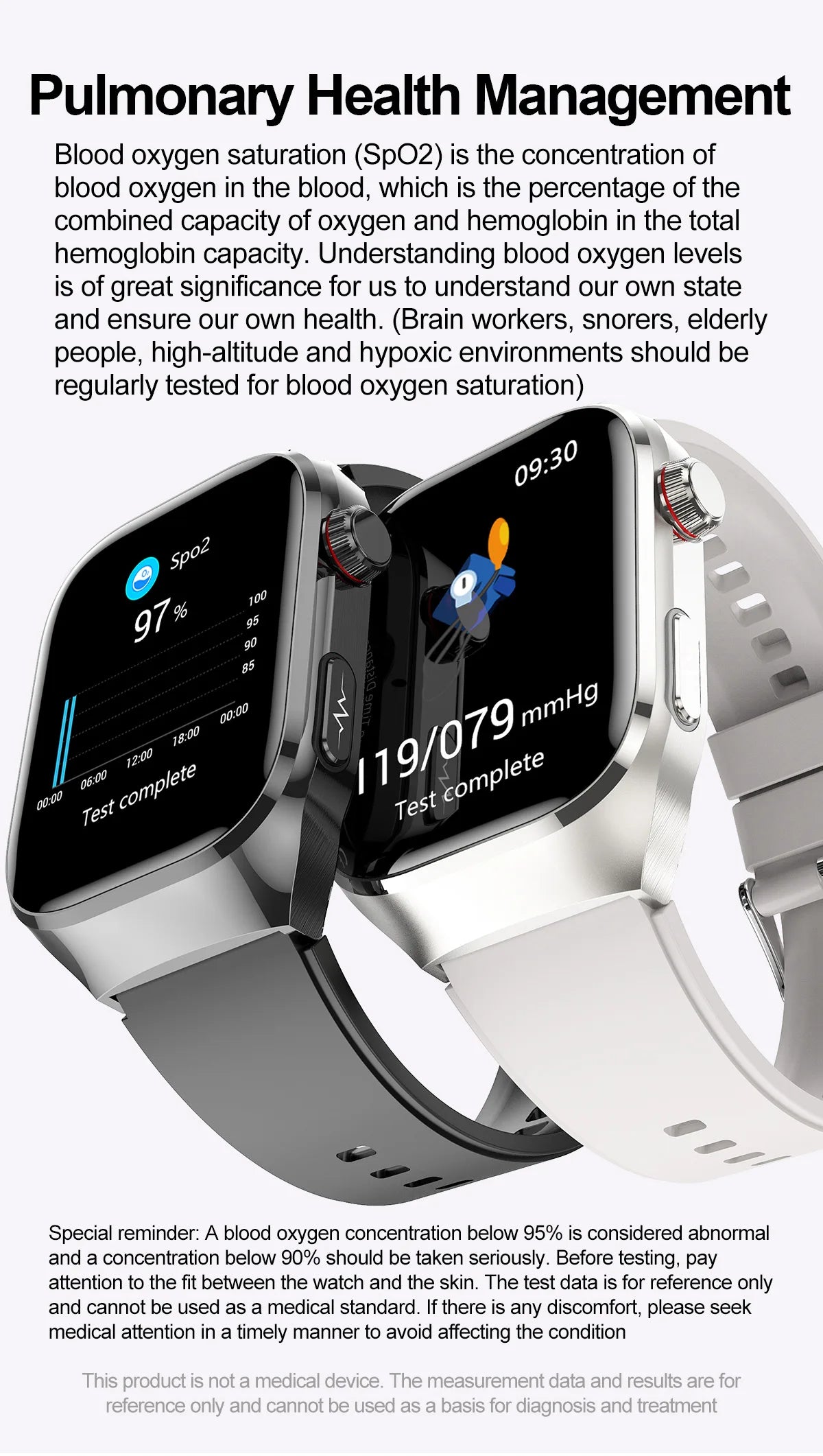 2024 novo grau médico ácido úrico gordura no sangue smartwatch ecg glicose no sangue freqüência cardíaca pressão arterial monitoramento de saúde relógio inteligente