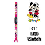 Nova disney mickey minnie led toque relógio donald duckbracelet relógio estudante crianças esportes dos desenhos animados relógio eletrônico presente brinquedo