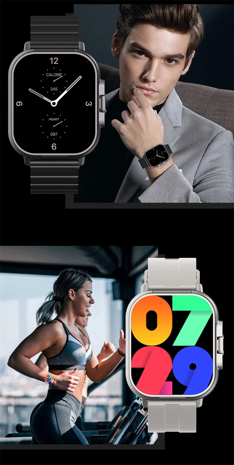 2024 relógio inteligente 2 em 1 com fone de ouvido smartwatch bluetooth chamada relógio masculino gps pista monitor freqüência cardíaca jogar música smartwatch
