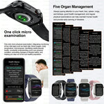 2024 novo grau médico ácido úrico gordura no sangue smartwatch ecg glicose no sangue freqüência cardíaca pressão arterial monitoramento de saúde relógio inteligente
