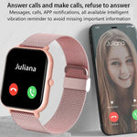 Xiaomi chamada relógio inteligente feminino mostrador personalizado smartwatch para android ios à prova dwaterproof água bluetooth música relógios relógio de toque completo