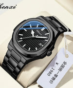 Chenxi 8222 luxo ouro aço inoxidável luminoso casual relógio de negócios para homens moda quartzo relógios pulso à prova dwaterproof água