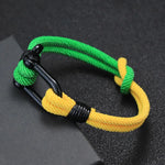 Noter amarelo azul símbolo ucraniano pulseira masculina bicolor nó concêntrico cordão corrente braclet presente para ele ucrânia acessórios