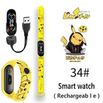 Pikachu Novo Estilo Magnético Bluetooth Relógio Inteligente Esportes Eletrônico Freqüência Cardíaca Pressão Pedômetro Música Monitoramento do Sono Blood Toy