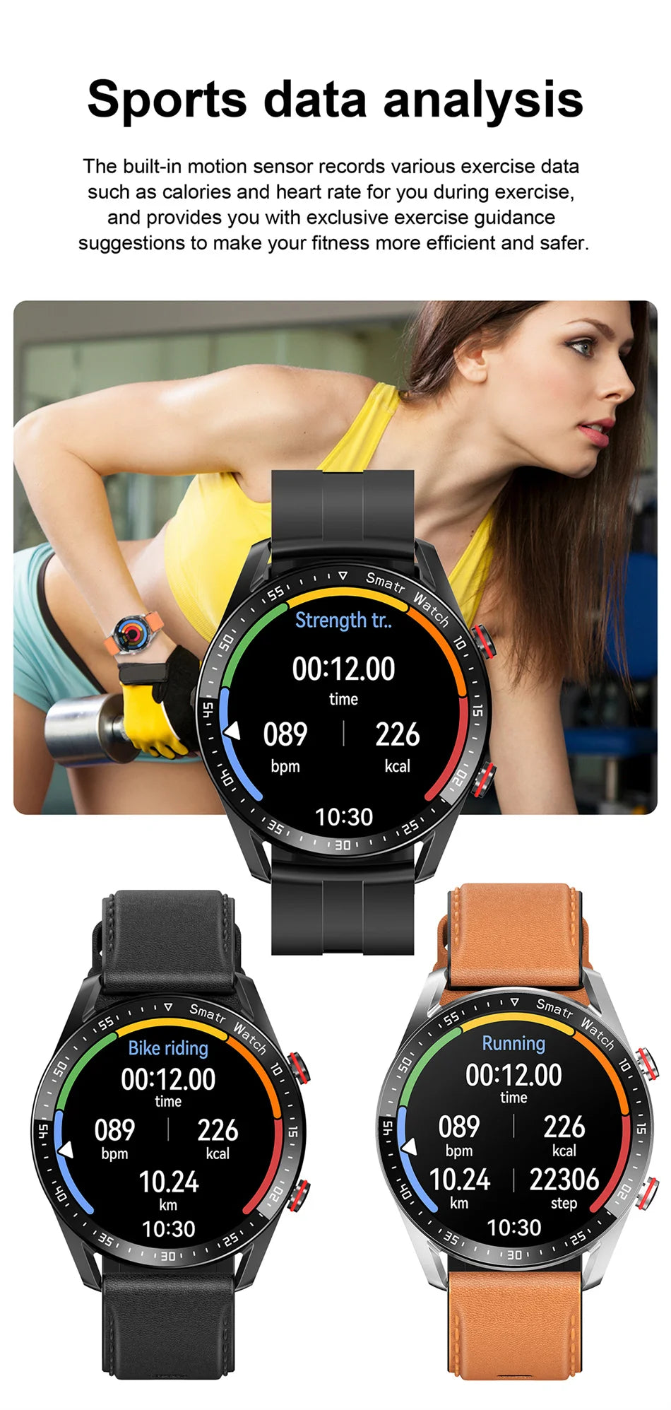 Impermeável relógio inteligente para homens, Bluetooth chamada, saúde do laser, pressão arterial, fitness esportes relógios, caixa, ECG, PPG