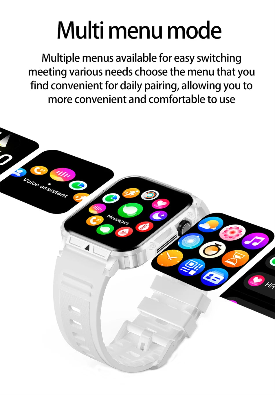 Novo esportes ao ar livre relógio inteligente masculino 1.95 polegada freqüência cardíaca oxigênio no sangue à prova dwaterproof água bt chamada smartwatch presente masculino para android ios