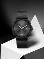 TOMI Relógio Masculino Minimalista Moda Esportes Relógio Calendário Couro Casual Relógio de Quartzo