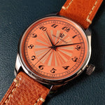 Relógio de pulso mecânico automático masculino, impermeável, calendário luminoso, ponteiro de gás, piloto alemão, NH38A movimento, C1