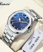 Chenxi 8222 luxo ouro aço inoxidável luminoso casual relógio de negócios para homens moda quartzo relógios pulso à prova dwaterproof água