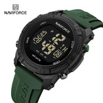 NAVIFORCE NF7104 Novos relógios esportivos digitais LCD para homens moda pulseira de silicone relógio de pulso eletrônico militar