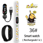 Pikachu Novo Estilo Magnético Bluetooth Relógio Inteligente Esportes Eletrônico Freqüência Cardíaca Pressão Pedômetro Música Monitoramento do Sono Blood Toy