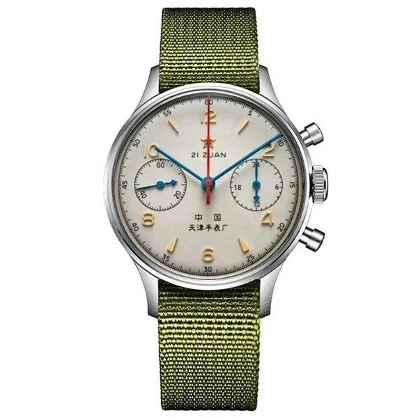 Relógios masculinos 1963 piloto relógio automático 42mm à prova dwaterproof água retro quartzo cronógrafo vestido vintage relógio