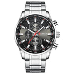 Curren-relógio de pulso masculino de quartzo, esportes, à prova d'água, com cronógrafo e data, marca de luxo, novo