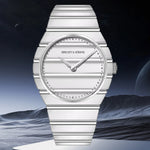 2025 novo specht & söhne cor cinza 37mm relógio de pulso de quartzo ultrafino luminoso safira relógio de aço inoxidável 50m à prova d'água