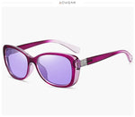 Aowear senhoras vintage óculos de sol feminino polarizado condução lente gradiente óculos de sol de alta qualidade feminino com caso
