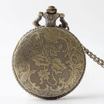 Colar com pingente de relógio de bolso de quartzo em liga de tema Co-Masonic de bronze com tema Co-Masonic/relógio de colar