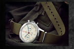 Relógios masculinos 1963 piloto relógio automático 42mm à prova dwaterproof água retro quartzo cronógrafo vestido vintage relógio