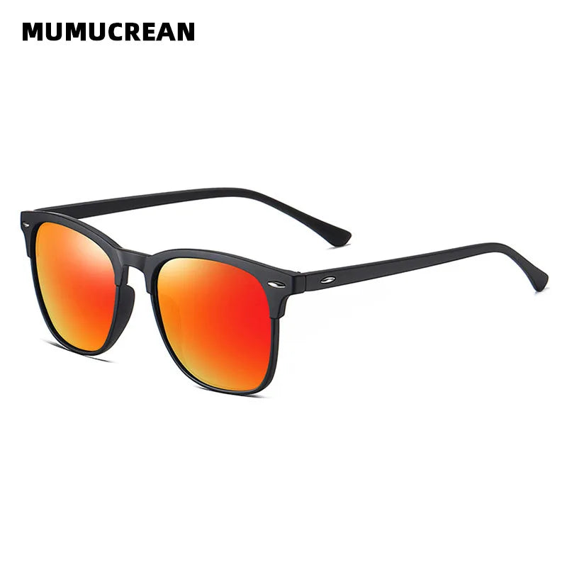 Novos óculos de sol polarizados clássico retro masculino óculos de sol ao ar livre uv400 plástico quadrado tendência tons eyewear