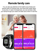 2024 novo grau médico ácido úrico gordura no sangue smartwatch ecg glicose no sangue freqüência cardíaca pressão arterial monitoramento de saúde relógio inteligente
