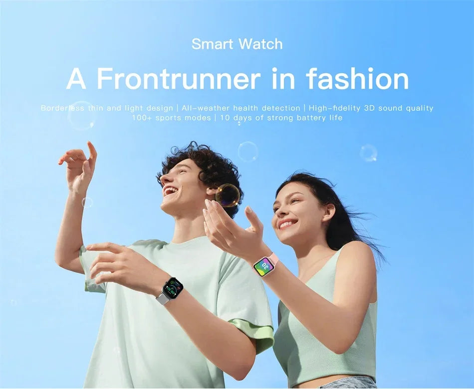 Xiaomi chamada relógio inteligente feminino mostrador personalizado smartwatch para android ios à prova dwaterproof água bluetooth música relógios relógio de toque completo