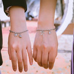 Amantes do amor fivela magnética pulseira criativa dia dos namorados ímã amor atraente pulseira casal pulseiras cubanas