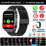 2024 novo grau médico ácido úrico gordura no sangue smartwatch ecg glicose no sangue freqüência cardíaca pressão arterial monitoramento de saúde relógio inteligente