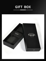 TOMI Relógio Masculino Minimalista Moda Esportes Relógio Calendário Couro Casual Relógio de Quartzo