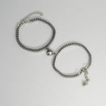 Amantes do amor fivela magnética pulseira criativa dia dos namorados ímã amor atraente pulseira casal pulseiras cubanas