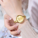 Curren-relógio de quartzo de luxo feminino, relógio pulseira magnética, pulseira esportiva, para mulheres