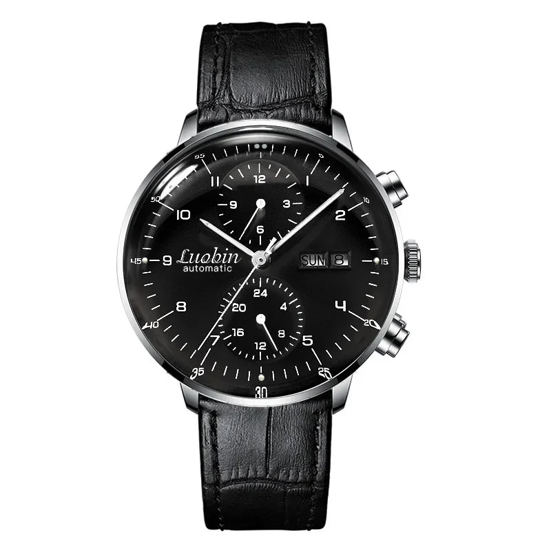 Moda masculina relógios mecânicos negócios relógio de pulso automático aço inoxidável luminoso designer relógio reojes de hombre novo 2023
