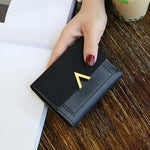 Couro nova bolsa feminina pequena carteira de couro curto marca luxo mini moda feminina carteiras e bolsa titular do cartão de crédito