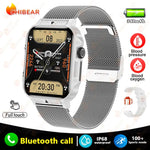 Novo esportes ao ar livre relógio inteligente masculino 1.95 polegada freqüência cardíaca oxigênio no sangue à prova dwaterproof água bt chamada smartwatch presente masculino para android ios
